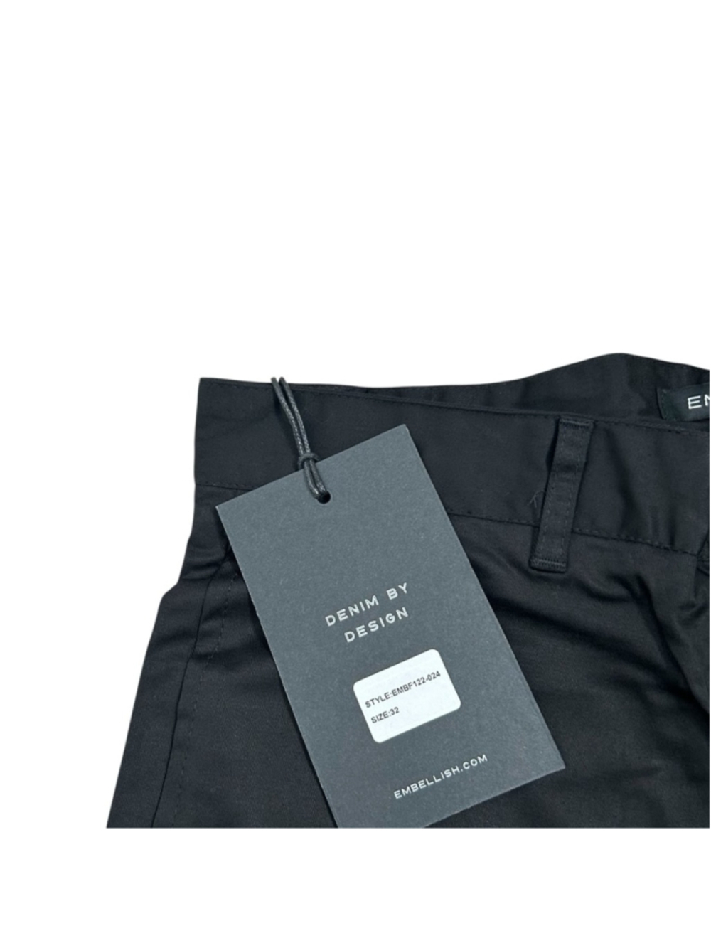 Embellish NYC Men’s Black Kai Cargo Pants with Silver Zipper Details Size 32 - Picture 4 of 7